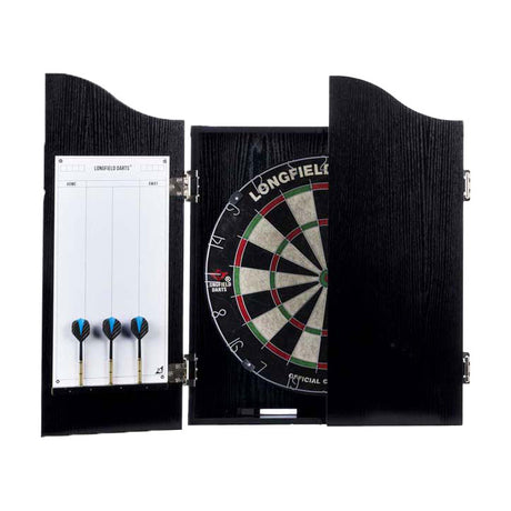 Engelhart houten cabinet met sisal dartbord incl. dartset