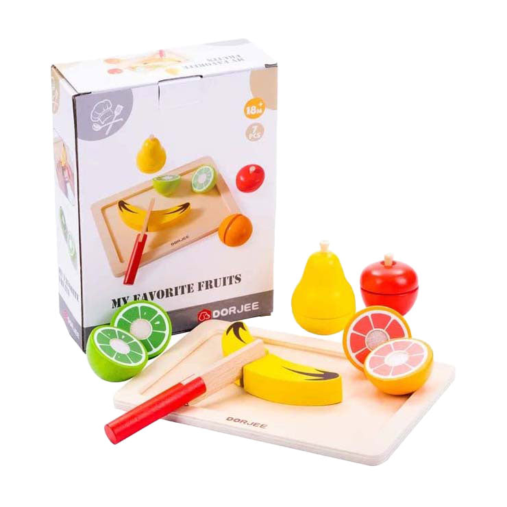 Houten snijset fruit