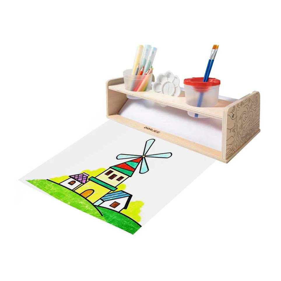 Dorjee papierrolhouder hout