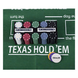 Engelhart pokerset met kaarten, kleed en 200 chips (4 gram) in doos