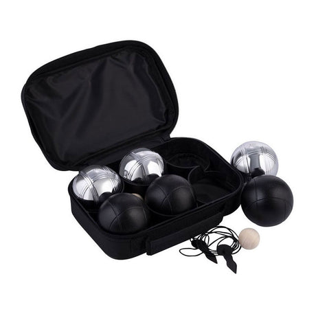 Jeu de boules set in tas