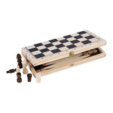 Engelhart schaak backgammon cassette hout 30x16x4 cm | 2 stuks