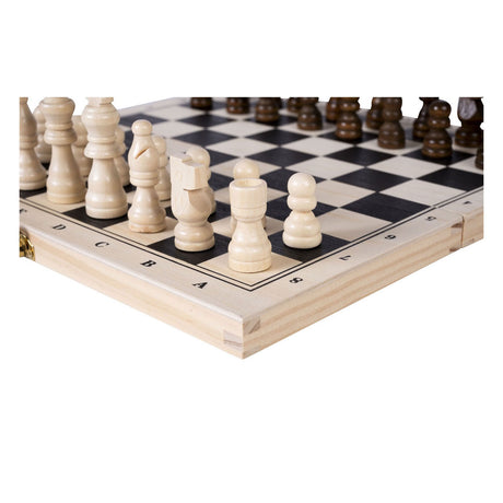 Engelhart schaak backgammon cassette hout 30x16x4 cm | 2 stuks