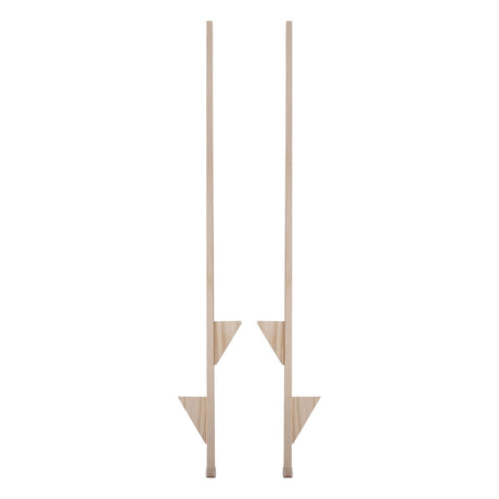 Stelten hout blank - 170cm