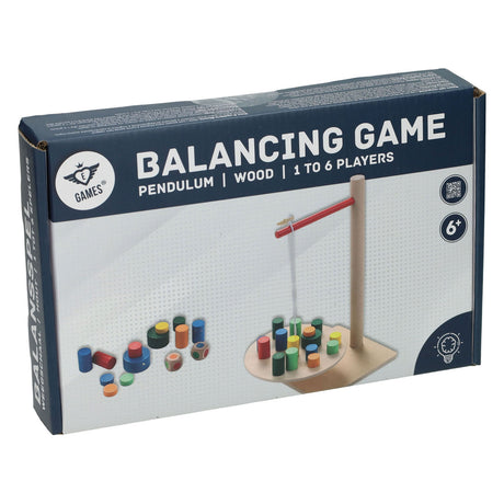 Houten balans weegschaal spel