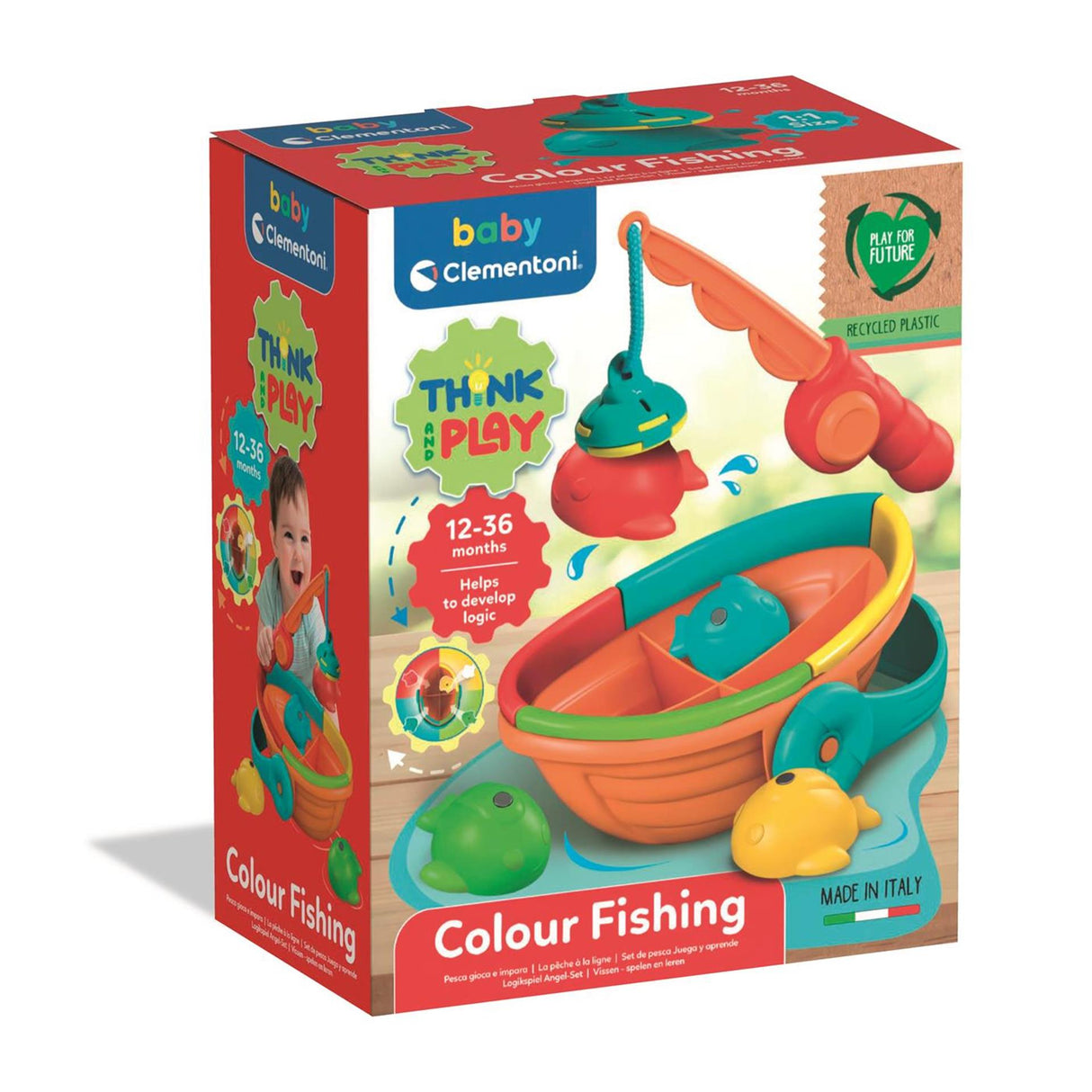 Clementoni regenboog vissen spel