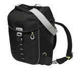 Basil Miles Daypack - sportieve fietstas - unisex - zwart lime