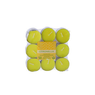 Spaas theelichten citronella 4 uur 18 stuks | 6 stuks