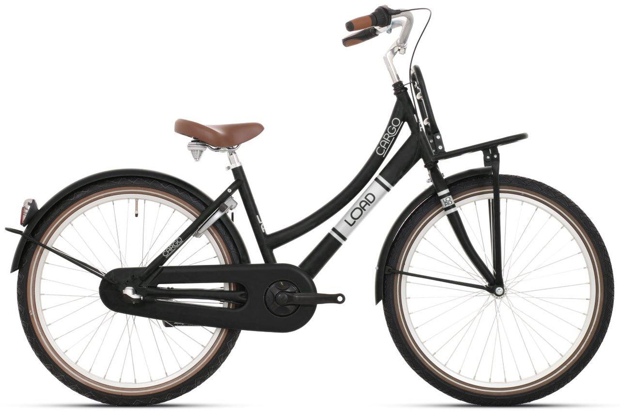 Bikefun Fiets Bike Fun 24 inch Load | Nexus-3 | Zwart