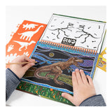 Totum dino vakantie doeboek kraskaarten en kleurboek dinosaurus scratch art junior harde kaft a5 forever dino