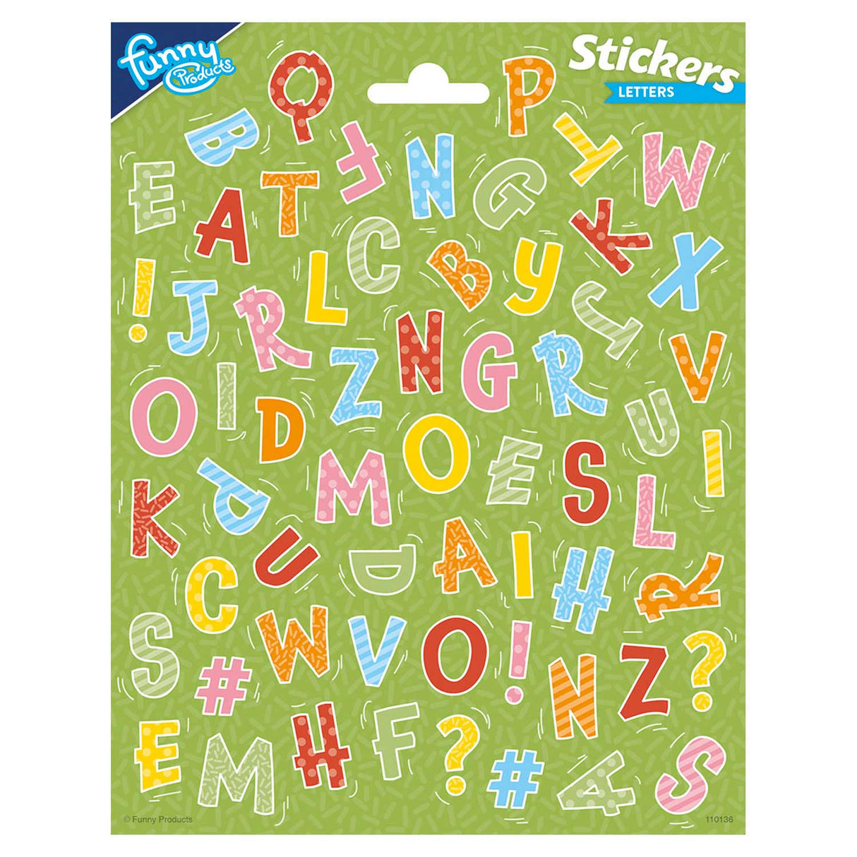 Totum stickervel letters