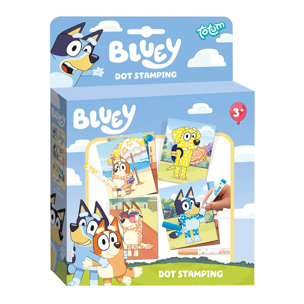 Totum bluey stempel en kleurboek met sjablonen