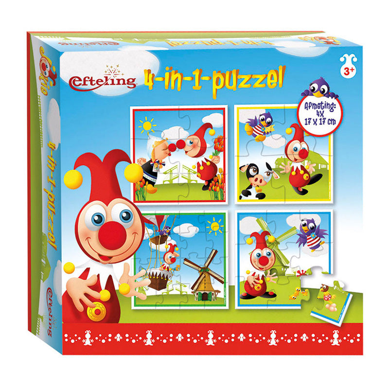 Bambolino Toys 4in1 Puzzel Jokie, 16st.