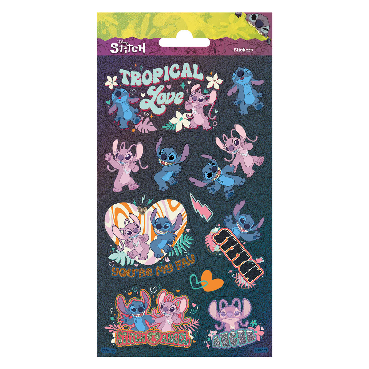 Totum stickervel laser stitch