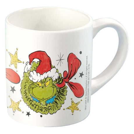Totum the grinch - inkleur mok beker beschilderen - knutselset incl. 5 kleuren verf en penseeltje - creatief speelgoed jongens meisjes cadeautip