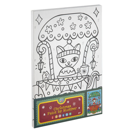 Creative craft group schilderen op nummer canvas kerstmis - a4