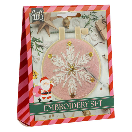 Creative craft group borduurset kerstmis - 11,5x11,5cm