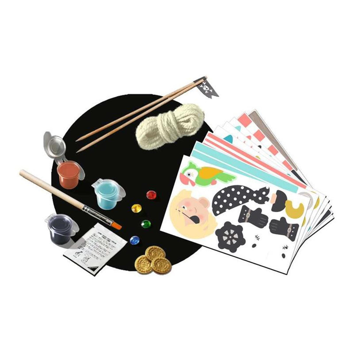 Ravensburger ecocreate mini pirates - hobbypakket - knutselen met oude verpakkingen