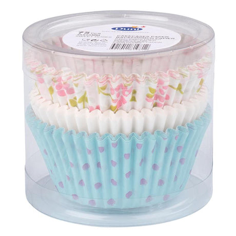 Duni cupcakevormpjes sweet roses ã˜5,5cm koker a 75 stuks