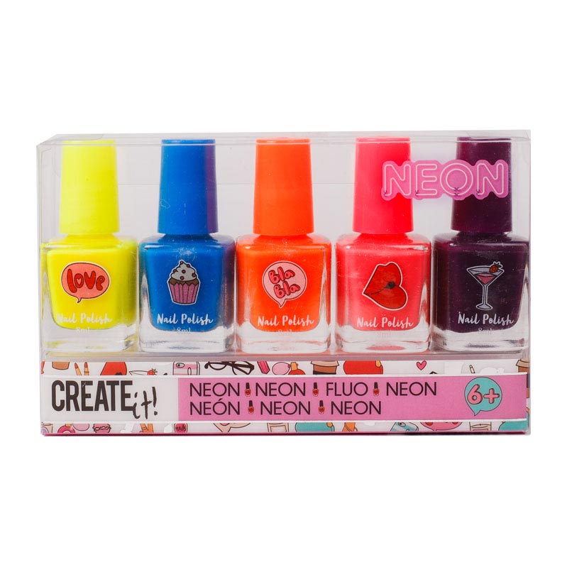 Create It! Beauty Nagellak Neon, 5st.