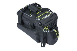 Basil Miles XL bagagedragertas waterdicht sportief zwart lime 9-36L MIK RT adapterplaten