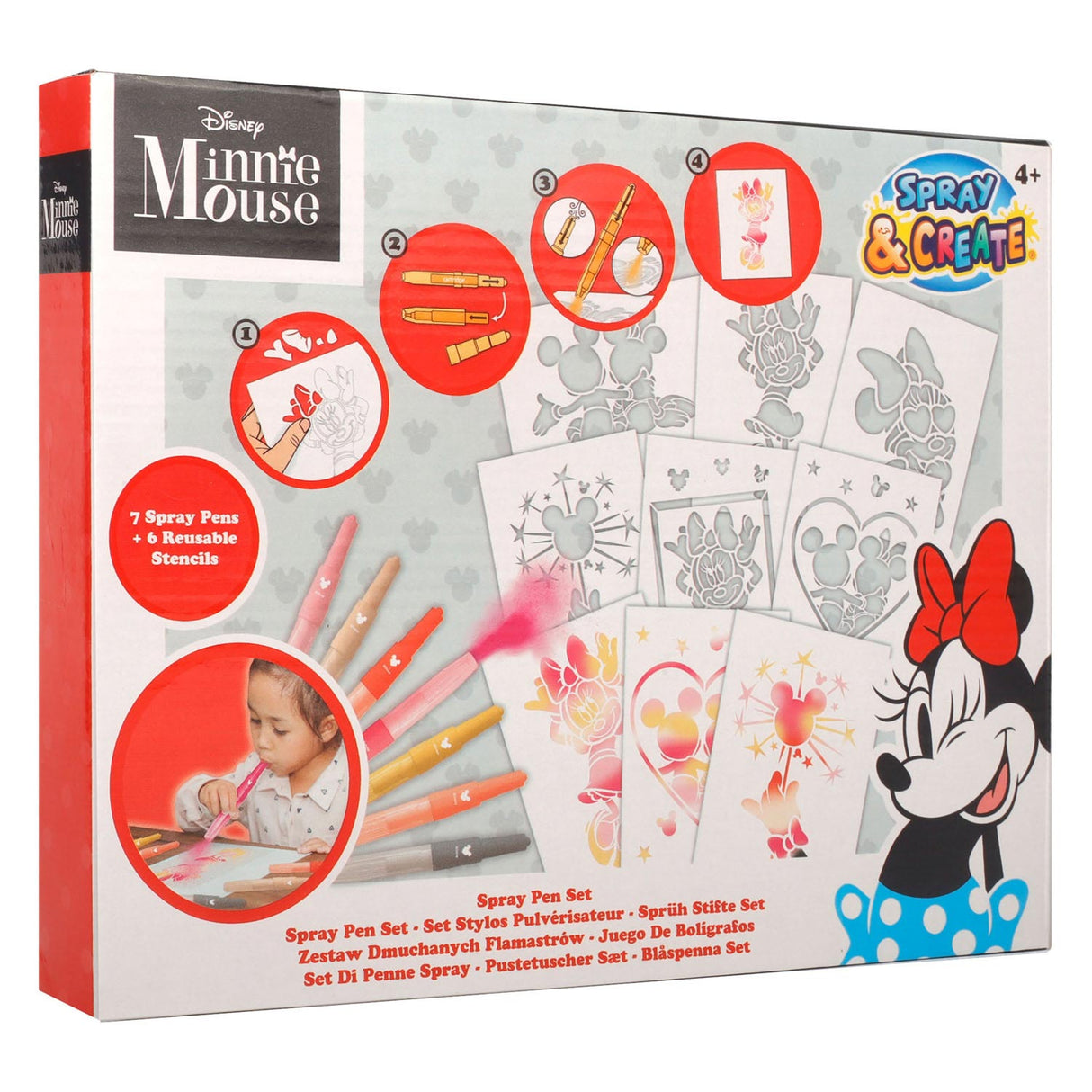 Canenco Minnie Mouse Blaaspennen Set