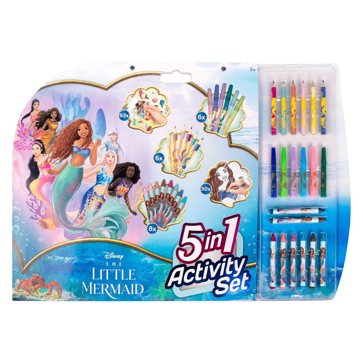 Canenco The Little Mermaid 5In1 Kleur Set