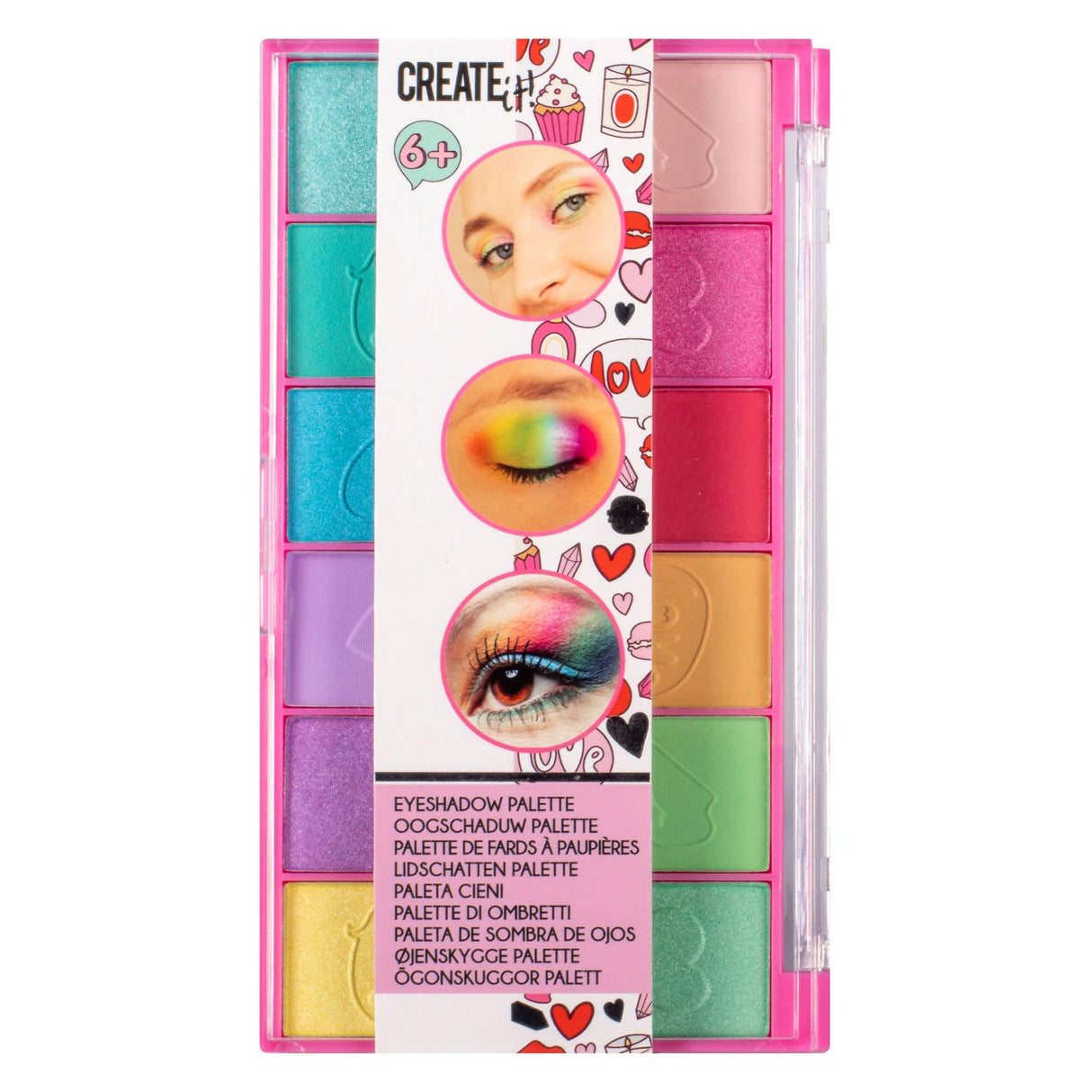 Create It! Beauty Oogschaduw Palette, 12 Kleuren!