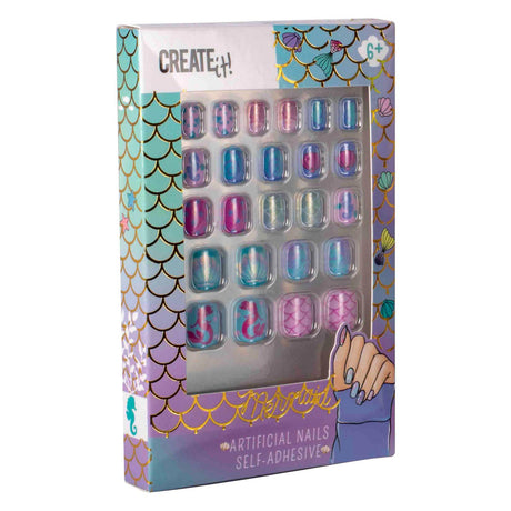 Create it! mermaid kunstnagels - zelfklevende nagelset voor kinderen.