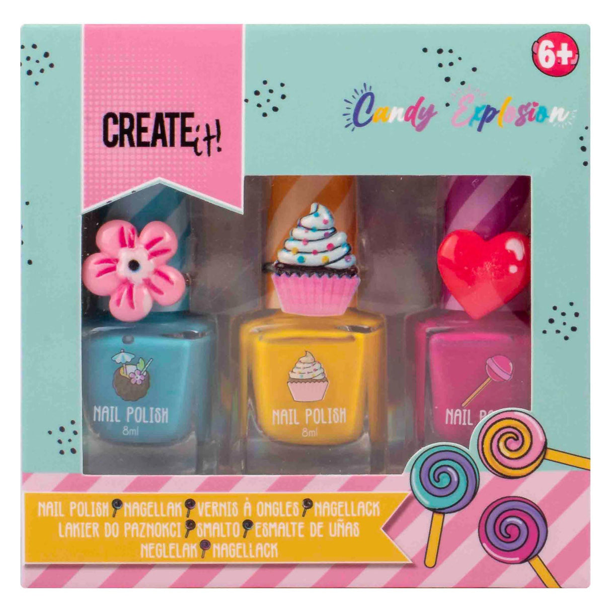 Create it! candy explosion nagellak, 3st.