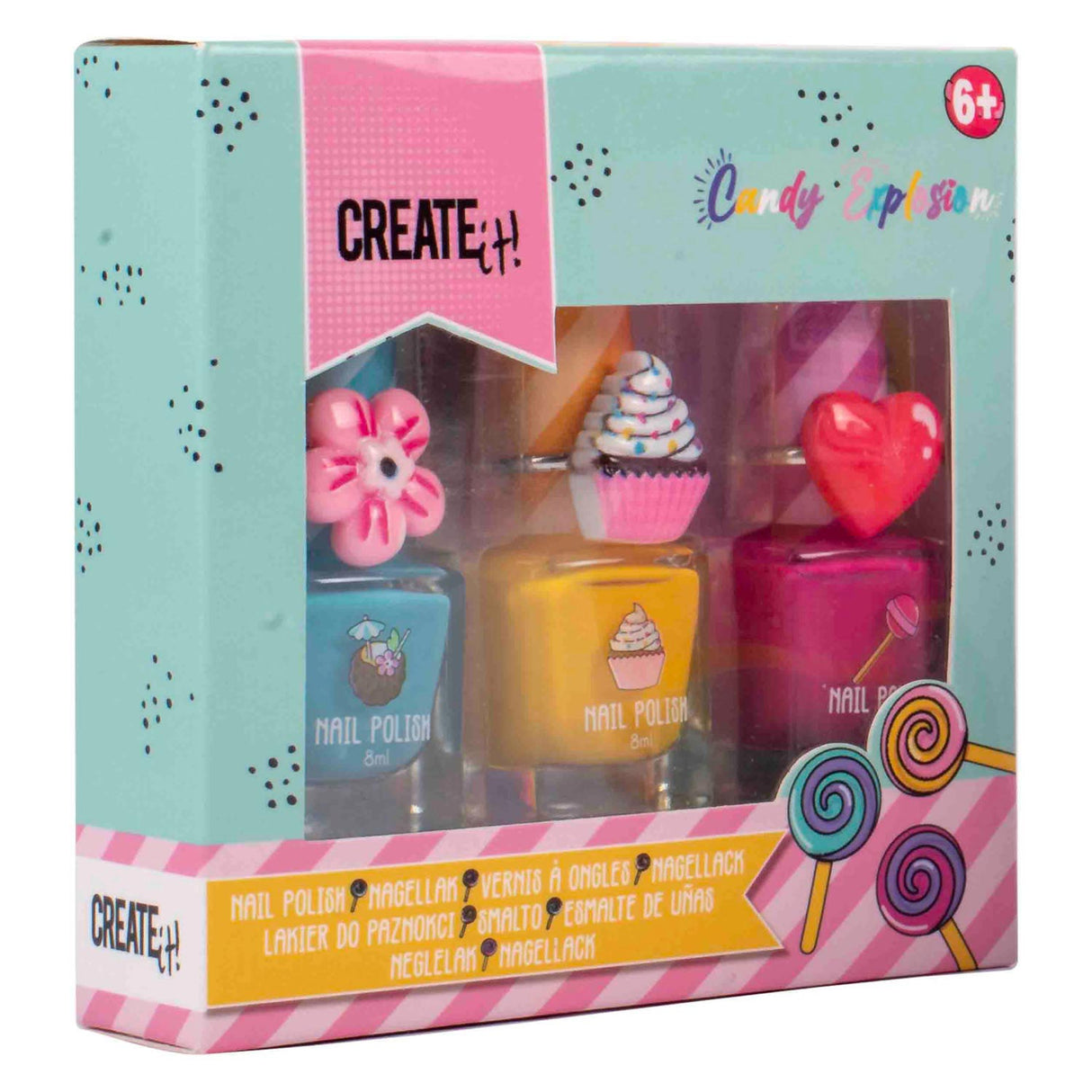 Create It! Candy Explosion Nagellak, 3st.