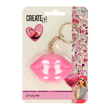 Create it! hart lippenbalsem sleutelhanger