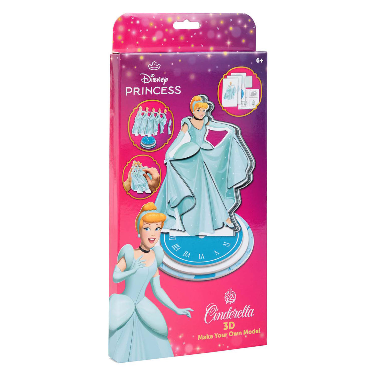 Disney prinses cinderella maak je eigen 3d figuur