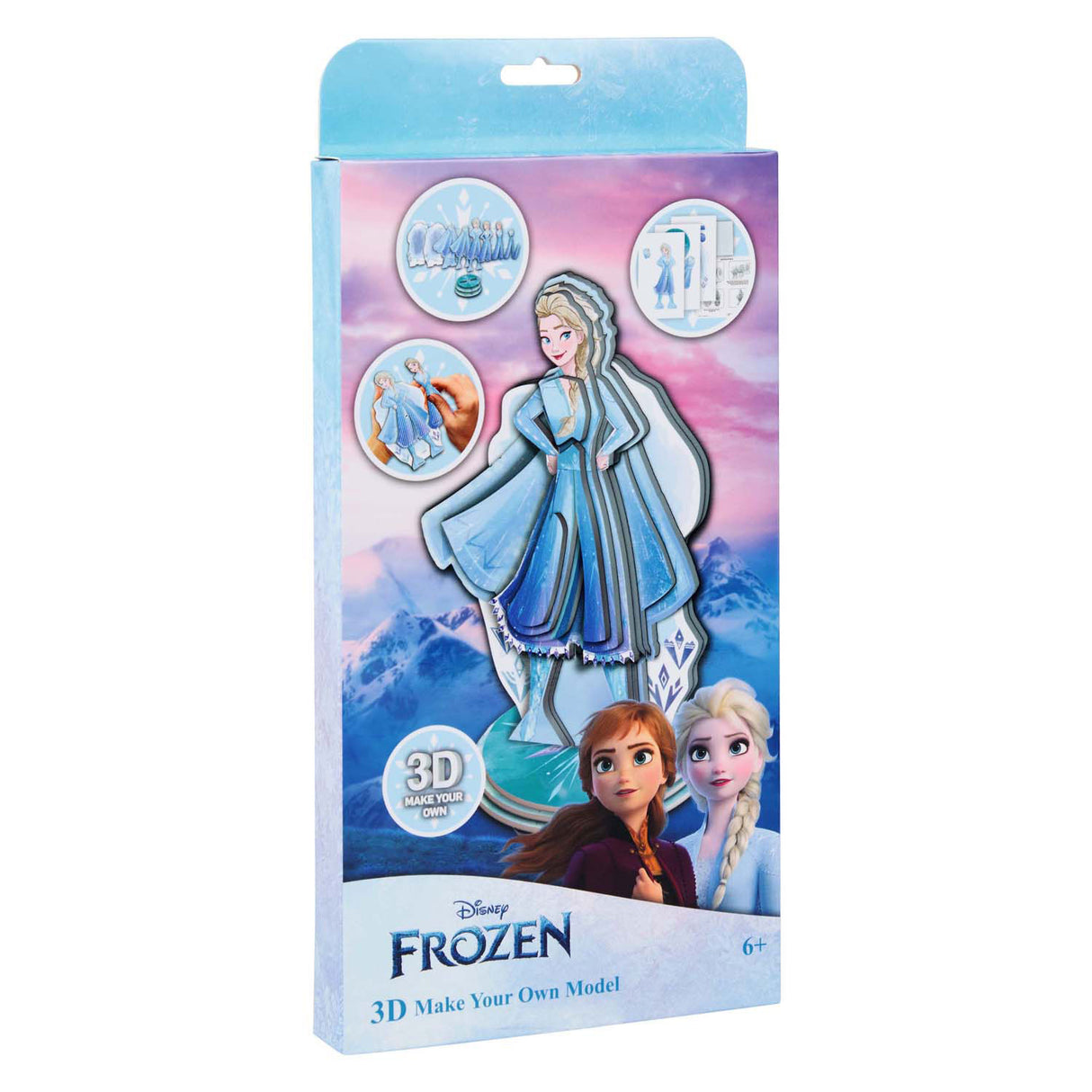 Disney frozen maak je eigen 3d figuur elsa