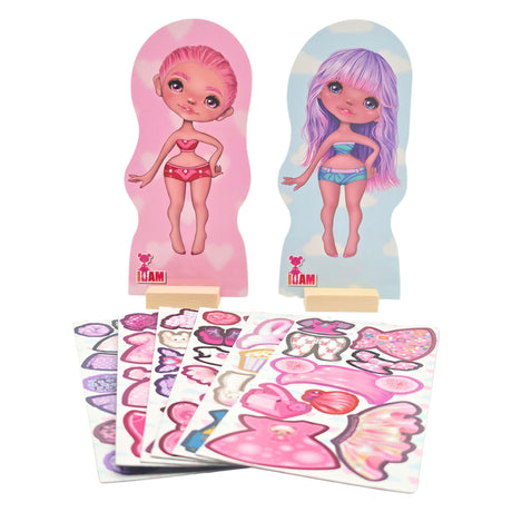 Canenco i am 2 poppenset met houten standaard
