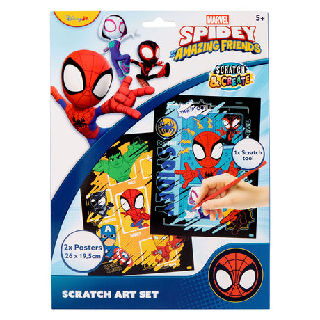 Canenco spidey kraskunst poster 29x15cm - 2st.