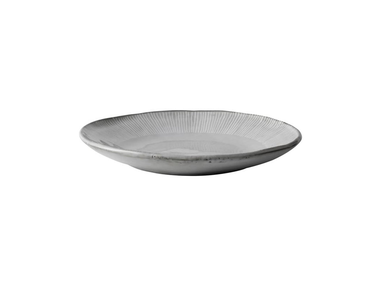 Dutch rose organic bord 21,5cm grijs 4st