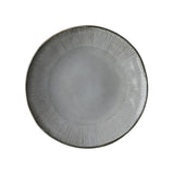 Dutch rose organic bord 21,5cm grijs 4st