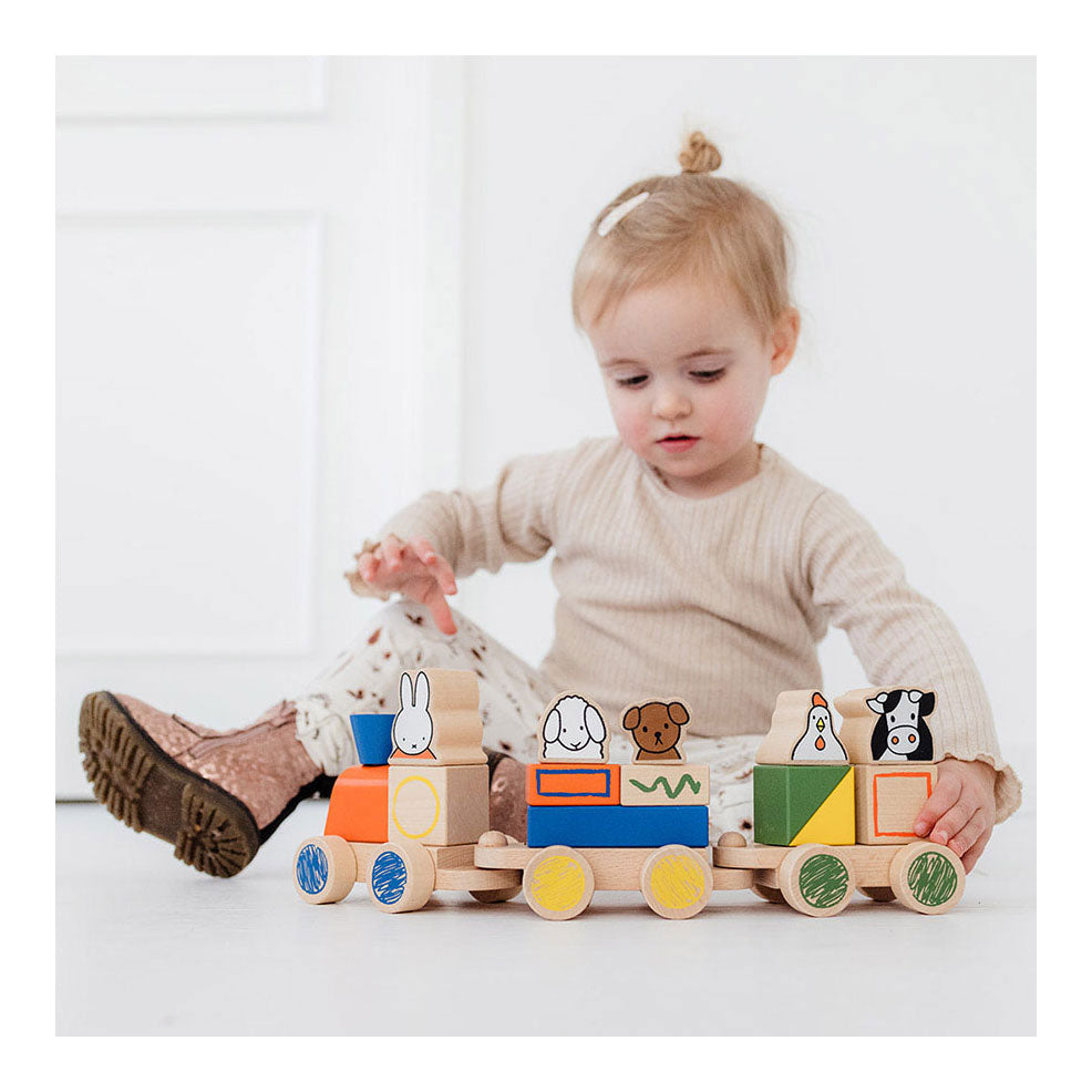 Bambolino Toys Blokkentrein Hout