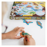 Totum dinosaurus junior knutselset gips en verfset dino forever model paint inclusief gips, 6 kleuren verf - cadeautip jongens