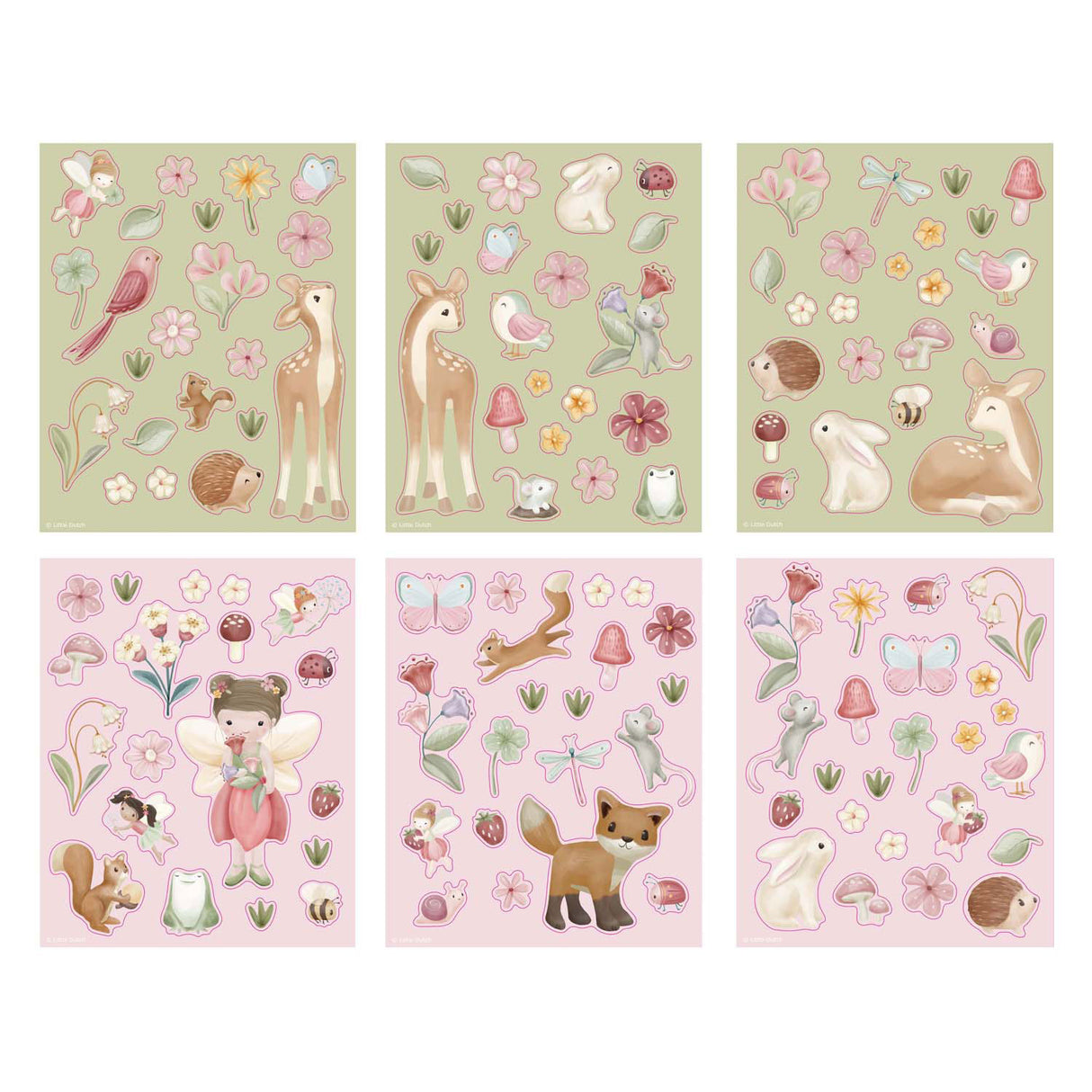 Bambolino toys little dutch stickerset fairy garden