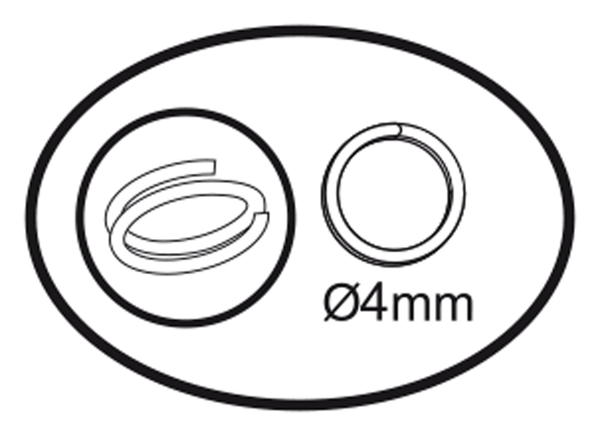 Darice vaessen creative • ringen enkel 4mm 360pcs silver