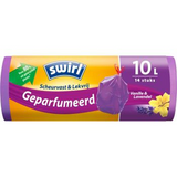 Swirl? swirl pedaalemmerzakken met trekband geparfumeerd vanille-lavendel 10l 14 stuks