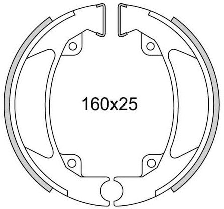 Newfren Remsegmentset GF1136 Florett-80 (160*25mm)