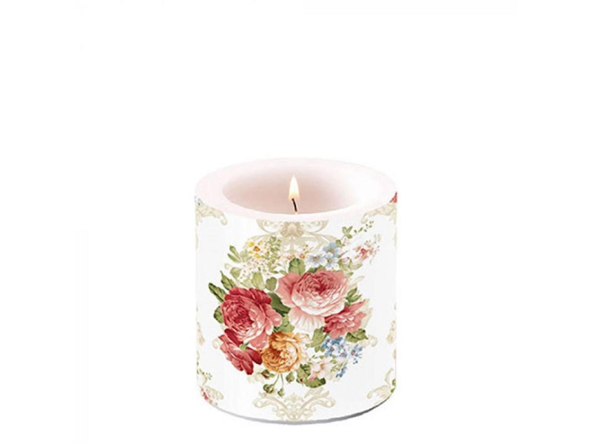 Ambiente kaars sara cream ø7,5xh8cm