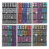 Diamanten stickers, 120st.