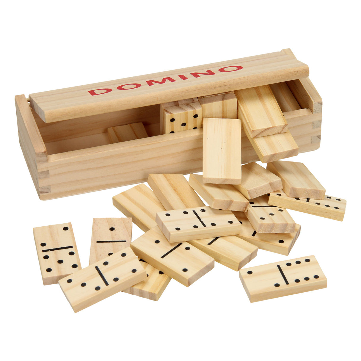 Naturel houten domino