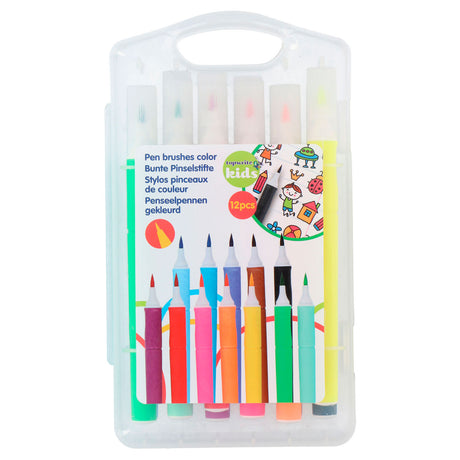 Penseelpen gekleurd, 12st.