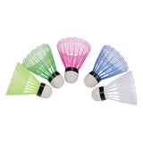 Eddy toys badminton shuttles - 5 stuks – badminton shuttlecocks plastic – gekleurde badminton shuttles – badminton ballen voor training en recreatief spel