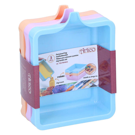 Merkloos sans marque palet mengbakjes verf set - kleurrijke verfpaletten voor kinderen.